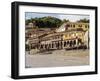 Colonial houses with balconies, Main Square, UNESCO World Heritage Site, Cusco, Peru, South America-Karol Kozlowski-Framed Photographic Print