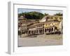 Colonial houses with balconies, Main Square, UNESCO World Heritage Site, Cusco, Peru, South America-Karol Kozlowski-Framed Photographic Print