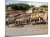 Colonial houses with balconies, Main Square, UNESCO World Heritage Site, Cusco, Peru, South America-Karol Kozlowski-Mounted Photographic Print