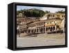 Colonial houses with balconies, Main Square, UNESCO World Heritage Site, Cusco, Peru, South America-Karol Kozlowski-Framed Stretched Canvas