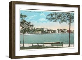 Colonial Lake, Charleston, South Carolina-null-Framed Art Print