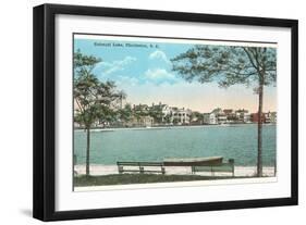 Colonial Lake, Charleston, South Carolina-null-Framed Art Print