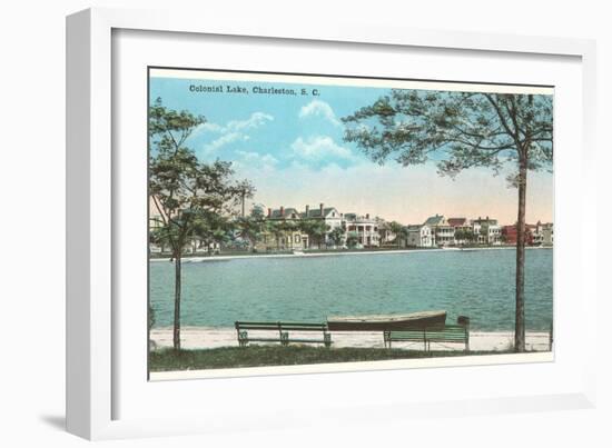 Colonial Lake, Charleston, South Carolina-null-Framed Art Print