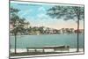 Colonial Lake, Charleston, South Carolina-null-Mounted Art Print