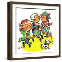 Colonial Marching Band - Jack & Jill-Lee de Groot-Framed Giclee Print