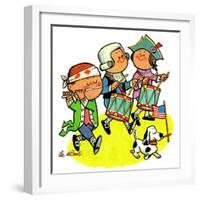 Colonial Marching Band - Jack & Jill-Lee de Groot-Framed Giclee Print