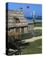 Colonial Michilimackinac, Mackinaw City, Michigan, USA-Michael Snell-Stretched Canvas