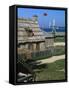 Colonial Michilimackinac, Mackinaw City, Michigan, USA-Michael Snell-Framed Stretched Canvas