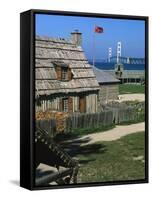 Colonial Michilimackinac, Mackinaw City, Michigan, USA-Michael Snell-Framed Stretched Canvas