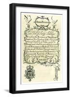 Colonial New Hampshire Three-Pounds Currency, 1740-null-Framed Giclee Print