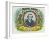 Colonial Orator Brand Cigar Box Label, Patrick Henry, Former Governor of Virginia-Lantern Press-Framed Art Print