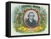 Colonial Orator Brand Cigar Box Label, Patrick Henry, Former Governor of Virginia-Lantern Press-Framed Stretched Canvas