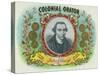 Colonial Orator Brand Cigar Box Label, Patrick Henry, Former Governor of Virginia-Lantern Press-Stretched Canvas