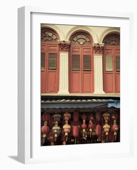 Colonial Shop Houses, China Town, Singapore-Jon Arnold-Framed Photographic Print