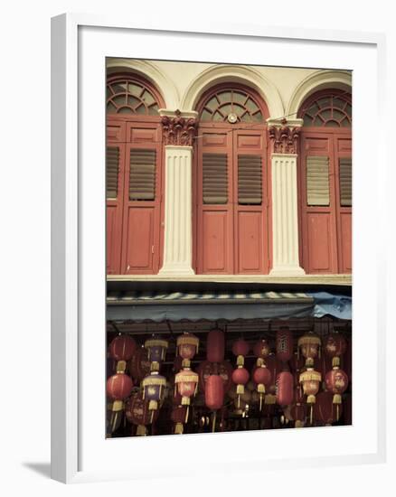 Colonial Shop Houses, China Town, Singapore-Jon Arnold-Framed Photographic Print