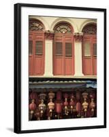 Colonial Shop Houses, China Town, Singapore-Jon Arnold-Framed Photographic Print