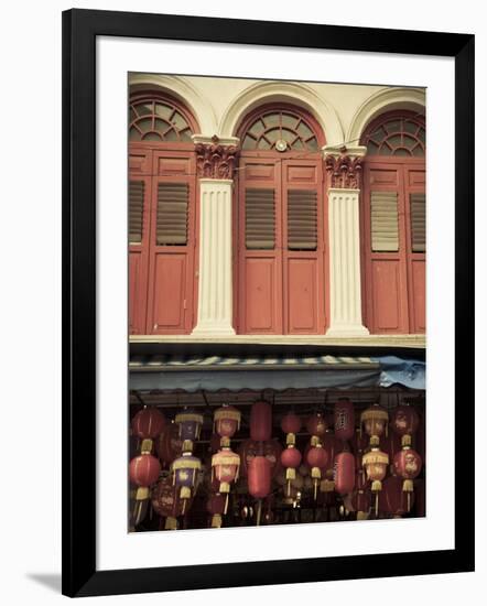 Colonial Shop Houses, China Town, Singapore-Jon Arnold-Framed Photographic Print