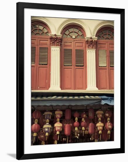 Colonial Shop Houses, China Town, Singapore-Jon Arnold-Framed Photographic Print