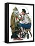 "Colonial Sign Painter", February 6,1926-Norman Rockwell-Framed Stretched Canvas