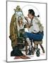 "Colonial Sign Painter", February 6,1926-Norman Rockwell-Mounted Giclee Print