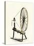 Colonial Spinning Wheel-null-Stretched Canvas