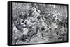 Colonial Struggle in Benin 1897-Chris Hellier-Framed Stretched Canvas