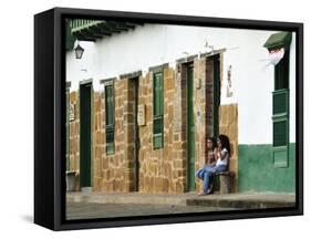 Colonial Town of Barichara, Colombia, South America-Christian Heeb-Framed Stretched Canvas