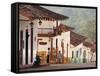 Colonial Town of Barichara, Colombia, South America-Christian Heeb-Framed Stretched Canvas