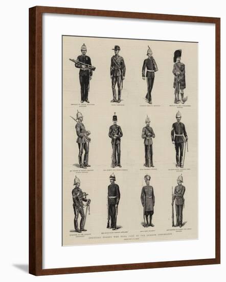 Colonial Troops Who Took Part in the Jubilee Procession-S.t. Dadd-Framed Giclee Print