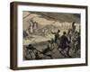 Colonialism. Arab World. Europeans During the Lunch-null-Framed Giclee Print