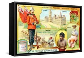 Colonies of the European Powers - England, 1910-null-Framed Stretched Canvas