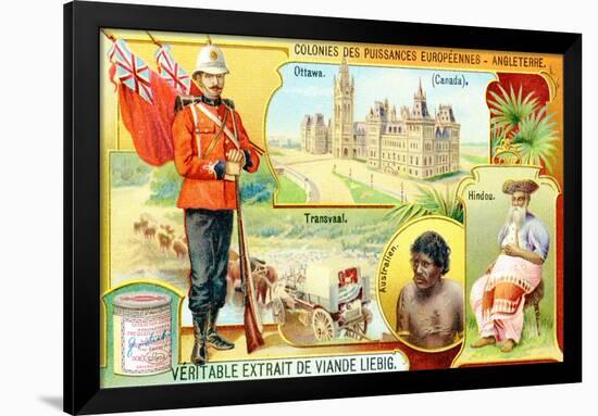 Colonies of the European Powers - England, 1910-null-Framed Giclee Print