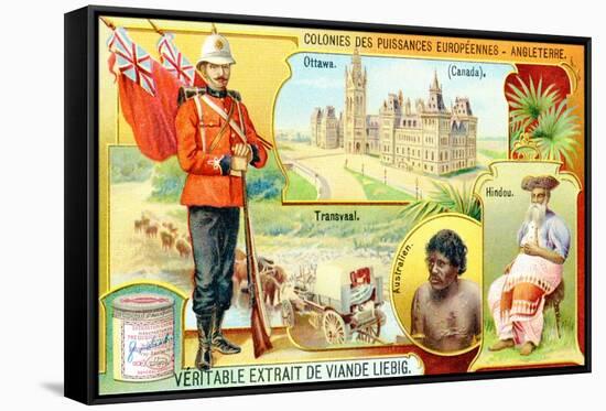 Colonies of the European Powers - England, 1910-null-Framed Stretched Canvas