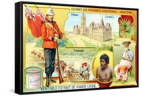Colonies of the European Powers - England, 1910-null-Framed Stretched Canvas