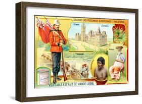 Colonies of the European Powers - England, 1910-null-Framed Giclee Print