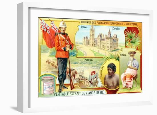 Colonies of the European Powers - England, 1910-null-Framed Giclee Print