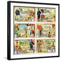 Colonies of the European Powers - France, Belgium, Italy, England, Holland and Germany, 1910-null-Framed Giclee Print