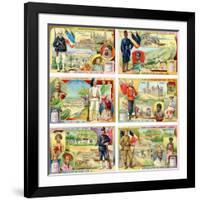 Colonies of the European Powers - France, Belgium, Italy, England, Holland and Germany, 1910-null-Framed Giclee Print