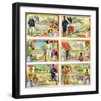 Colonies of the European Powers - France, Belgium, Italy, England, Holland and Germany, 1910-null-Framed Giclee Print