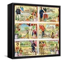 Colonies of the European Powers - France, Belgium, Italy, England, Holland and Germany, 1910-null-Framed Stretched Canvas