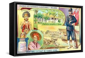 Colonies of the European Powers - Holland, 1910-null-Framed Stretched Canvas