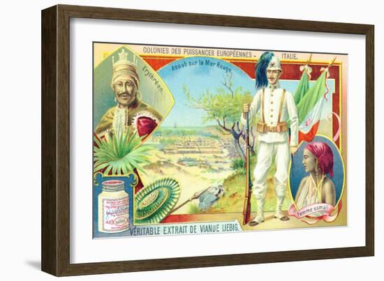 Colonies of the European Powers - Italy, 1910-null-Framed Giclee Print