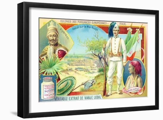 Colonies of the European Powers - Italy, 1910-null-Framed Giclee Print