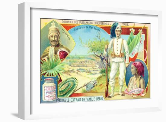 Colonies of the European Powers - Italy, 1910-null-Framed Giclee Print