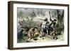 Colonists' Conflict with Native Americans on the Georgia and Carolina Frontier, c.1700-null-Framed Giclee Print