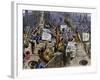 Colonists Throwing Boxes of Tea Overboard During the Boston Tea Party, 1773-null-Framed Giclee Print
