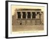 Colonnade at Denderah Temple-null-Framed Art Print