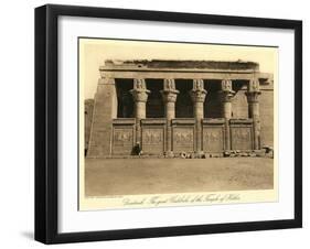 Colonnade at Denderah Temple-null-Framed Art Print