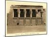 Colonnade at Denderah Temple-null-Mounted Art Print