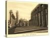 Colonnade at Luxor Temple-null-Stretched Canvas